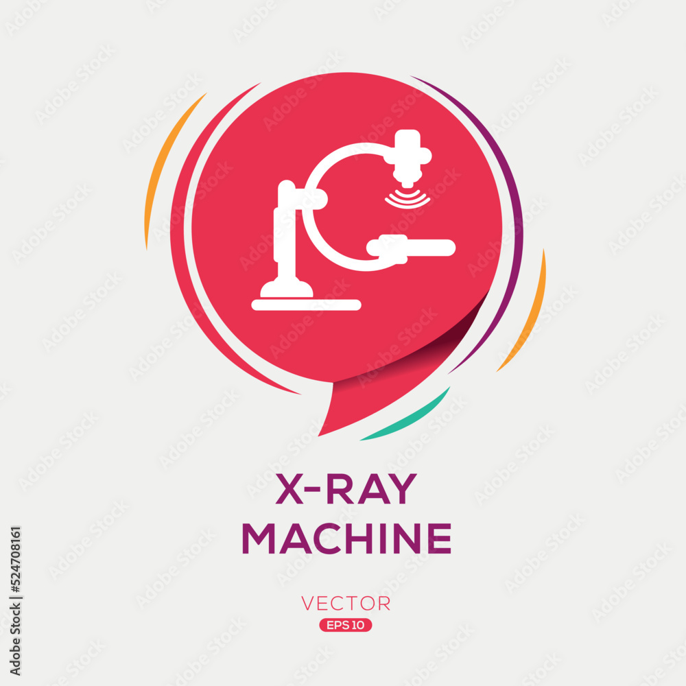 Creative (X-ray machine) Icon, Vector sign. Creative (X-ray machine) Icon, Vector sign.