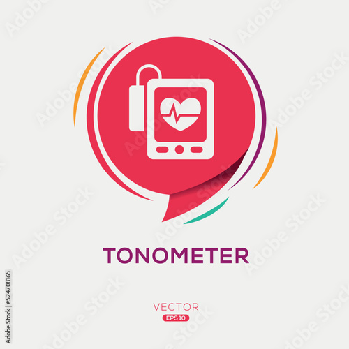 Creative (Tonometer) Icon, Vector sign.