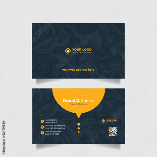Double-sided creative business card template