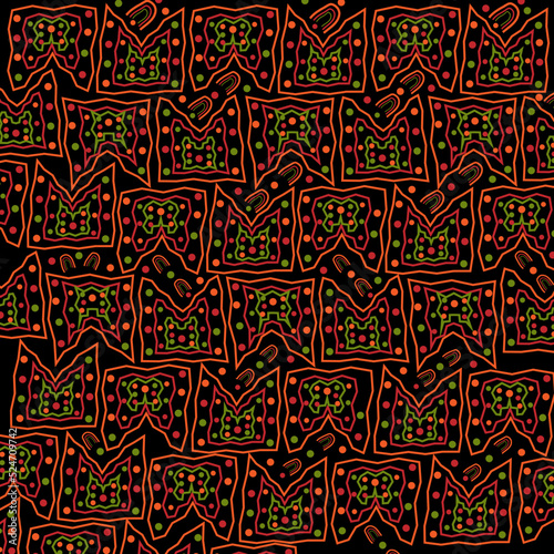 Fondo abstracto sobre fondo negro.