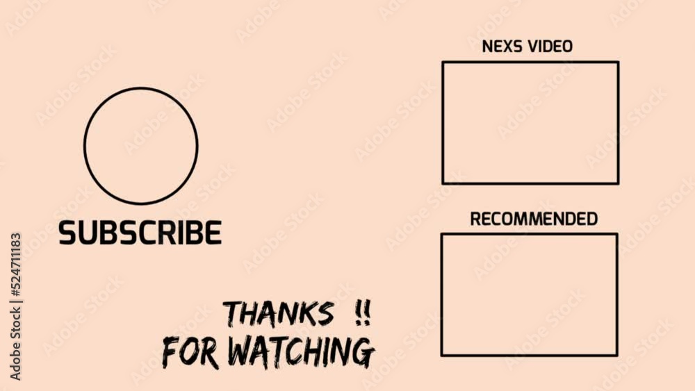 end screen for youtube channel that looks elegant