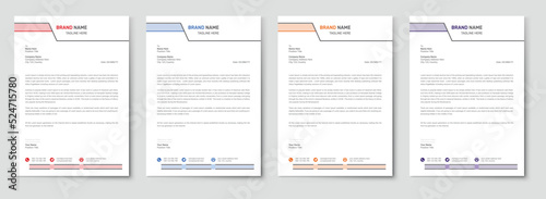 Abstract Letterhead Design Modern Business Letterhead Design Template