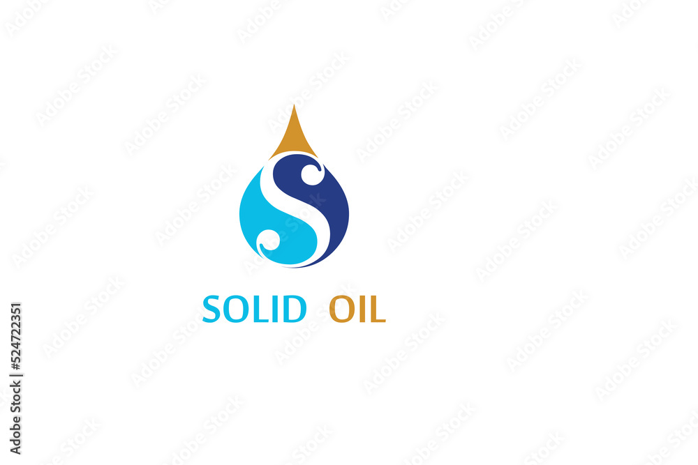 Letter S Oil Dropped Logo