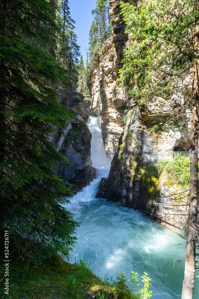 Johnston Canyon falls, Alberta, Canada