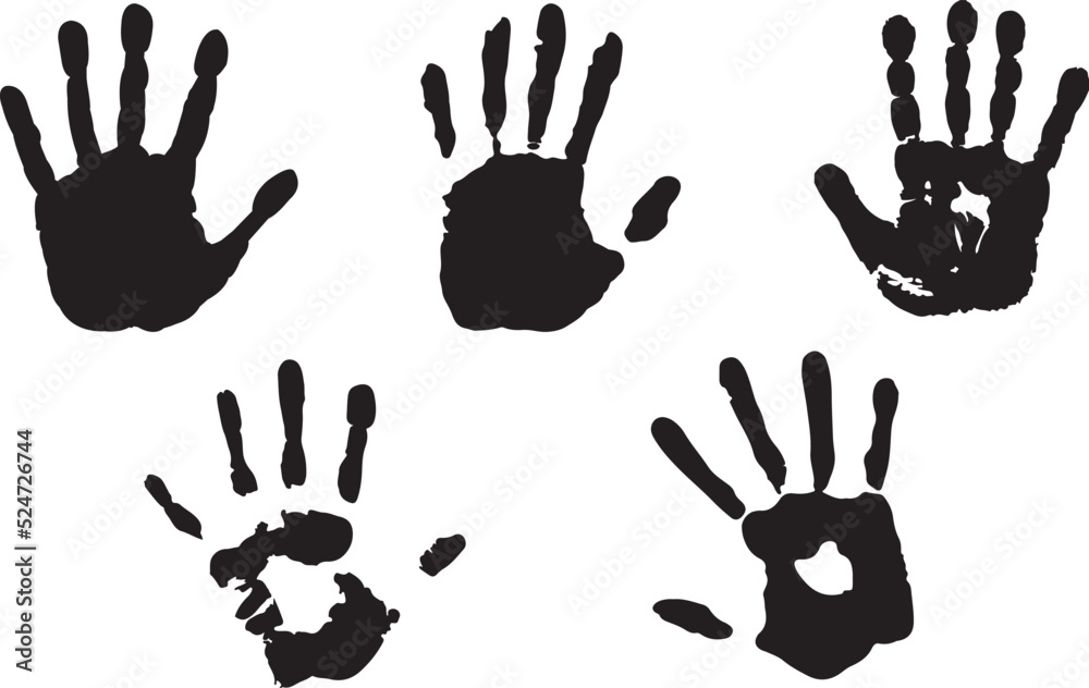 Hand Print Eps Vector, Silhouette, Logo, Hand Print Eps Vector Cut Files for Cricut Design, Hand Print Digital Commercial Clipart Hand Print Eps Vector, Silhouette, Logo, Hand Print Eps Vector Cut Files for Cricut Design, Hand Print Digital Commercial Clipart