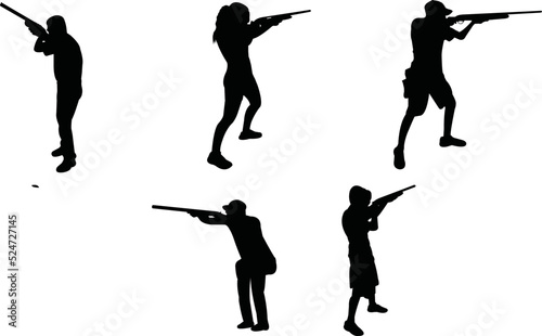 Skeet Shooting vector eps,  Silhouette, Logo, Pigeon Clay Cut Files for Cricut Design, Skeet  Digital Commercial Clipart - PNG, EPS