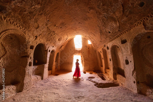 Cave church in Cappadocia Turkey photo