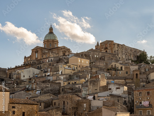 Принти на полотні Panoramic view of the historic city center of Piazza Armerina - Sicily - Italy