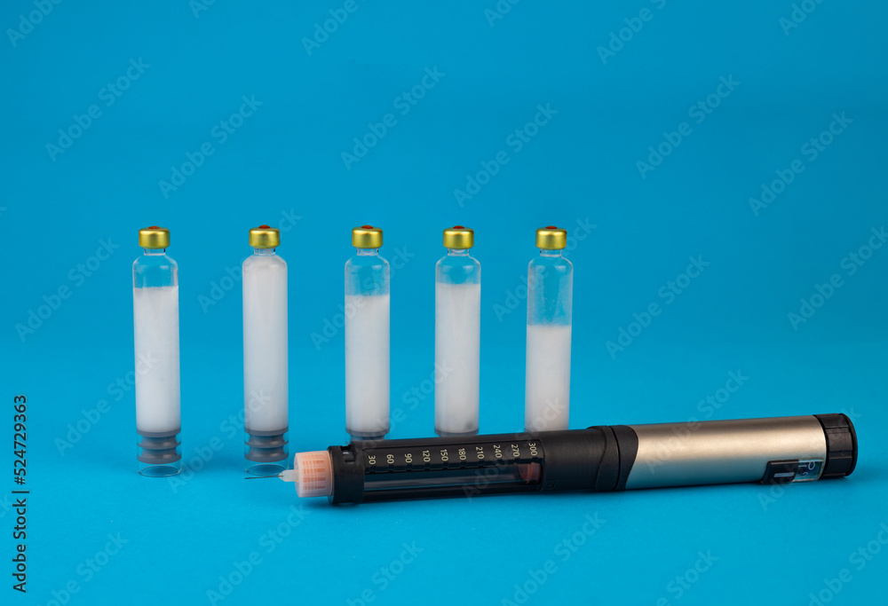 Insulin pen, insulin medical cartridges for use in insulin syringe pens