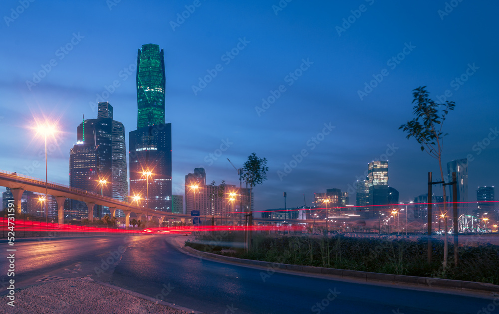 Large buildings equipped with the latest technology, King Abdullah Financial District, in the capital, Riyadh, Kingdom of Saudi Arabia