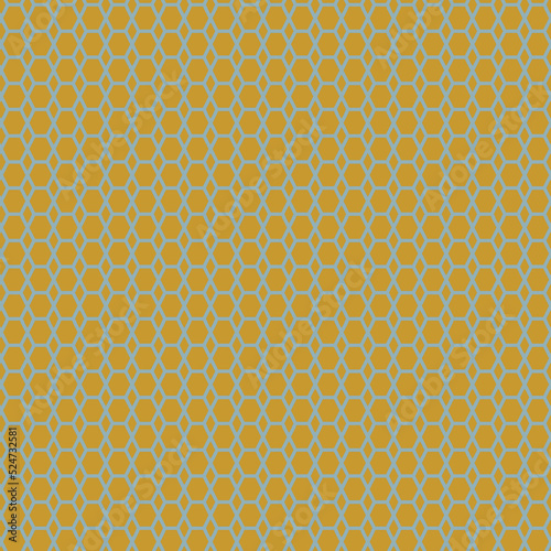 Mustard yellow and muted blue green seamless pattern background.