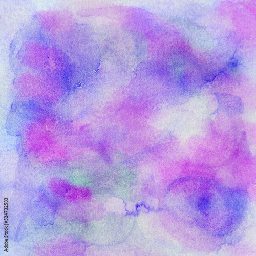 Purple watercolor pattern background handpainted watercolour.