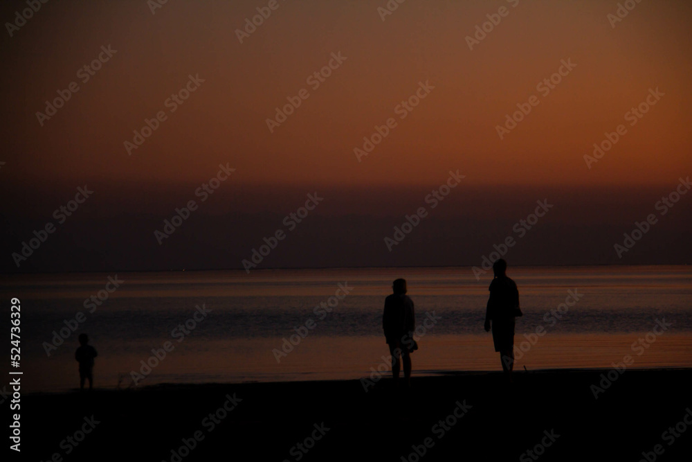 sunset at the beach