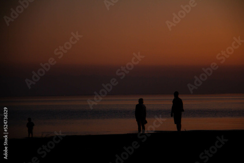 sunset at the beach