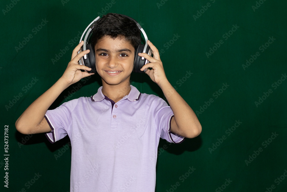 boy listening to music