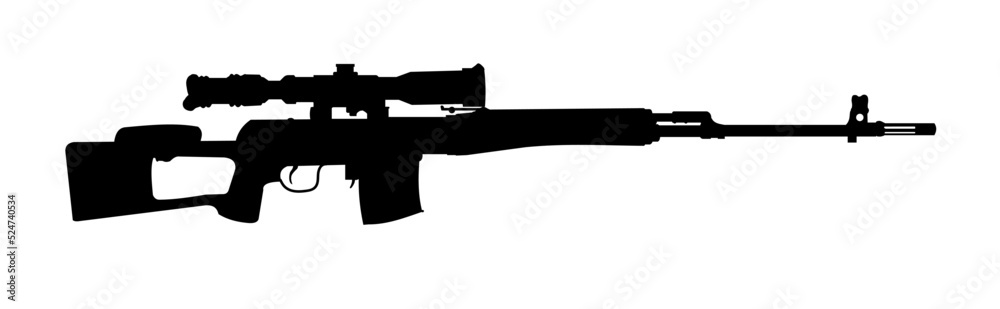 SWD sniper rifle. the contour of the launcher rifle
