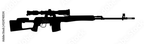 SWD sniper rifle. the contour of the launcher rifle