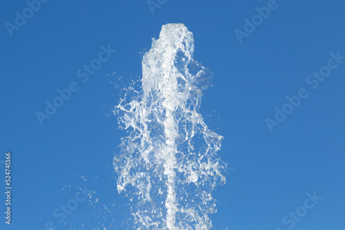 Artesian clean water.Extraction of artesian water from a well. photo