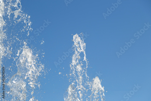 Artesian clean water.Extraction of artesian water from a well.