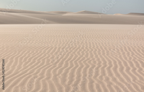 ripples on the sand dunes in the desert