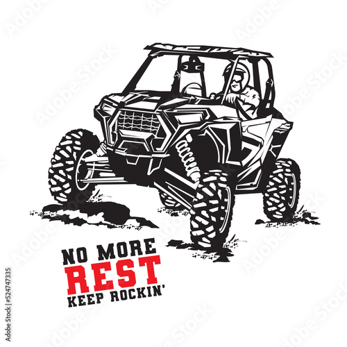 Buggy Extreme Adventure  Trip Race Sport, good for team  and racing club logo  photo