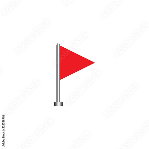 red flag icon vector