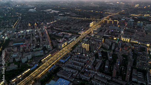 China Changchun city summer landscape after rain