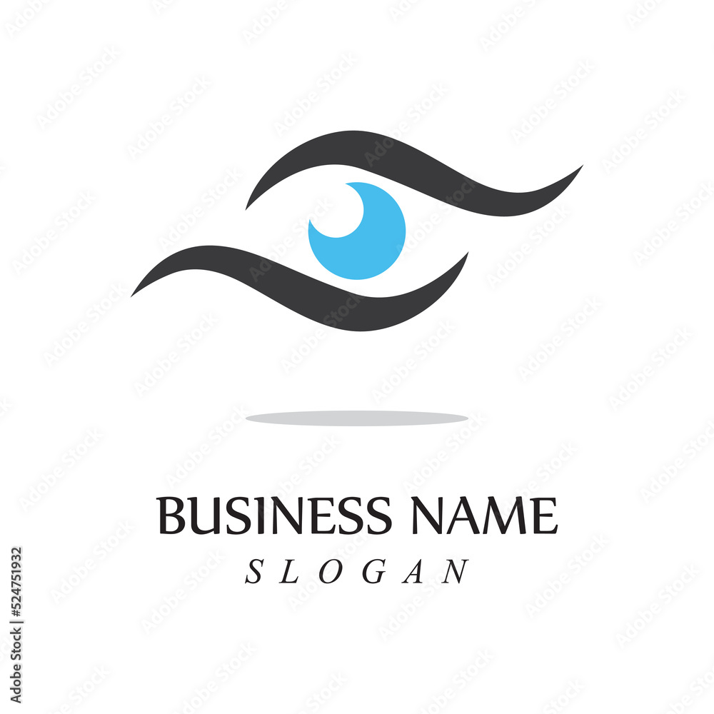 Creative concept eyes logo design template eye care logo icon Creative concept eyes logo design template eye care logo icon