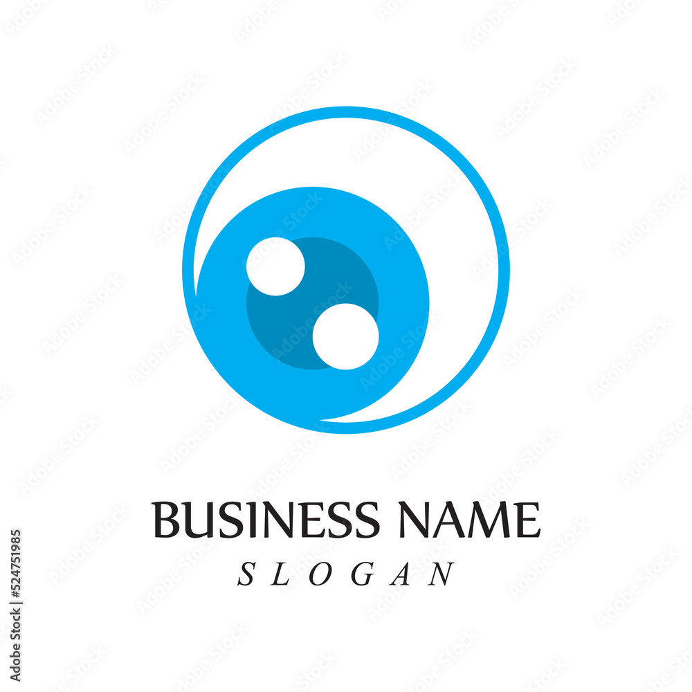 Creative concept eyes logo design template eye care logo icon Creative concept eyes logo design template eye care logo icon