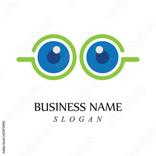 Creative concept eyes logo design template eye care logo icon