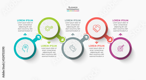 Business data visualization. timeline infographic icons designed for abstract background template milestone element modern diagram process technology digital marketing data presentation chart Vector