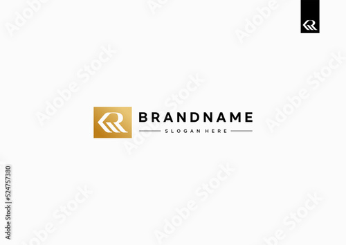 Letter KR KRM Logo Design, Creative Minimal Modern logo design Monogram