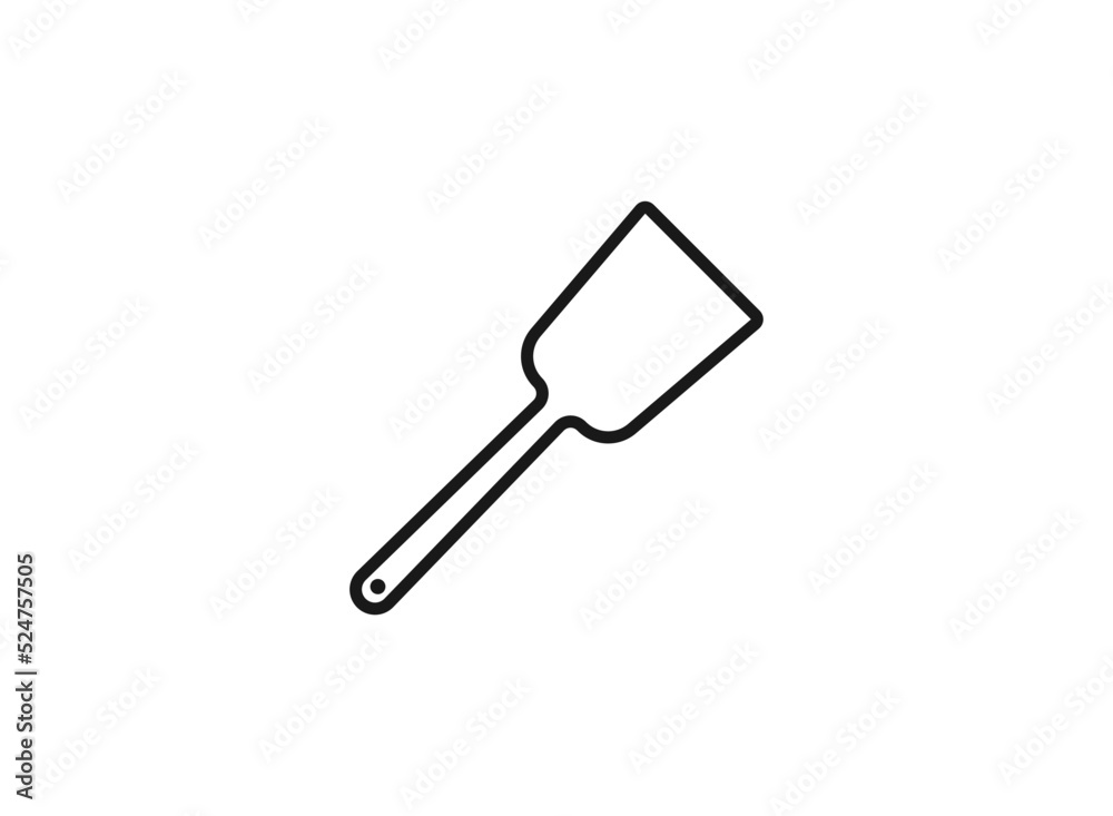 Kitchen spatula icon. Vector concept illustration for design on white background. Kitchen spatula icon. Vector concept illustration for design on white background.
