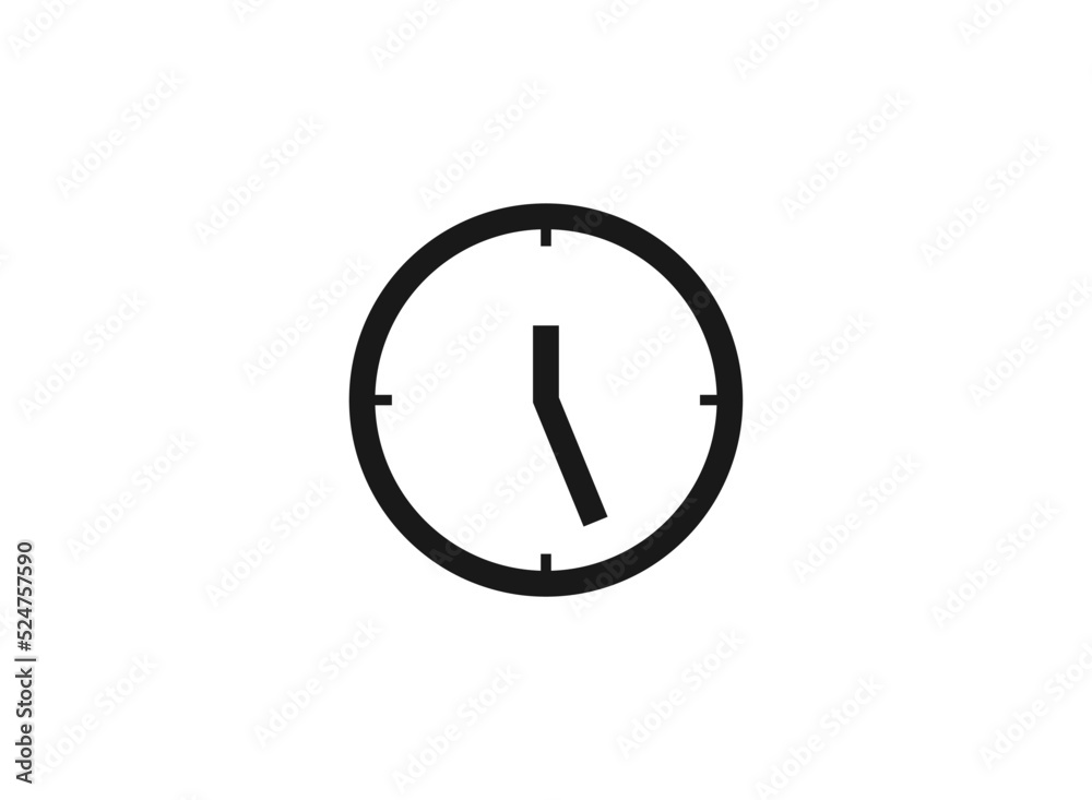Clock icon in trendy flat style isolated on background. Clock icon page symbol for your web site design Clock icon logo. Clock icon in trendy flat style isolated on background. Clock icon page symbol for your web site design Clock icon logo.