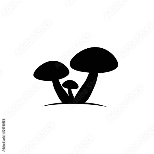 mushroom logo icon vector template