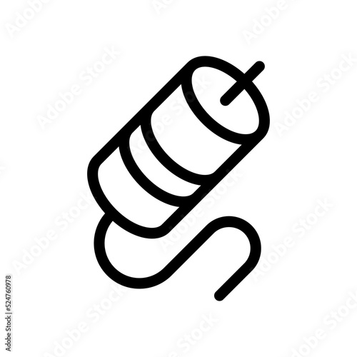 Tableau sur toile coaxial line icon illustration vector graphic