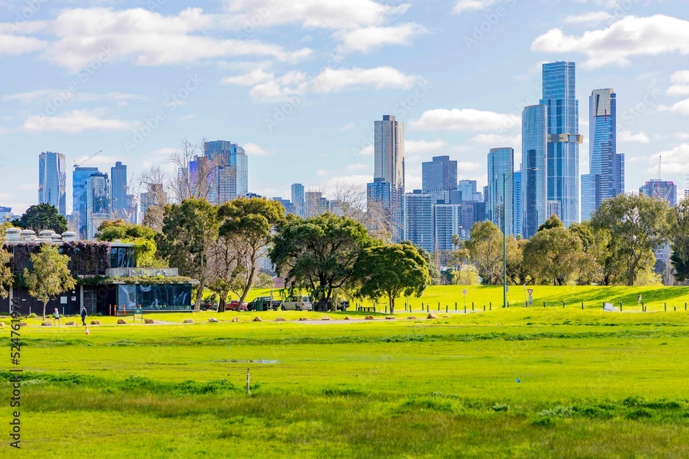 Obraz premium Melbourne City Albert Park Australia メルボルン アルバートパーク オーストラリア