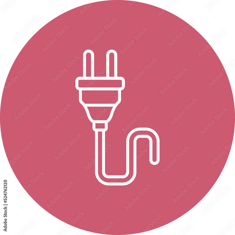 Plug Multicolor Circle Line Inverted Icon Plug Multicolor Circle Line Inverted Icon