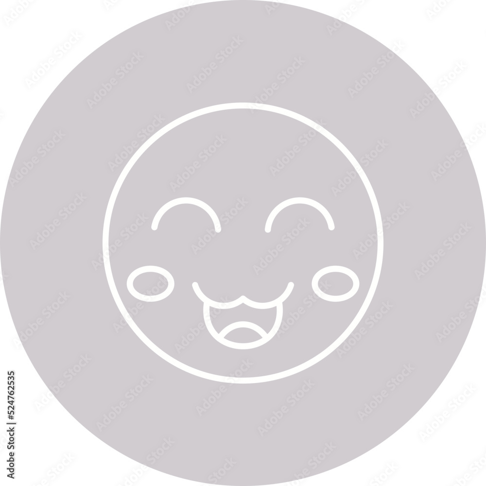Cute Multicolor Circle Line Inverted Icon Cute Multicolor Circle Line Inverted Icon