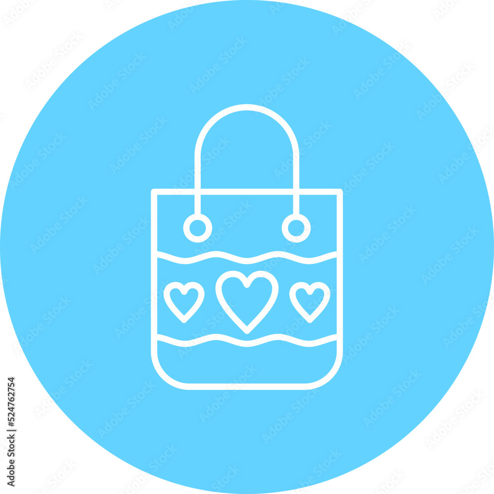 Gift Bag Multicolor Circle Line Inverted Icon Gift Bag Multicolor Circle Line Inverted Icon