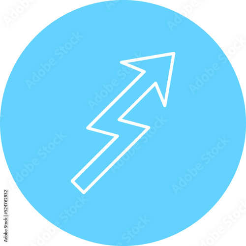 Free Download Zigzag Multicolor Circle Line Inverted Icon - GFXLoad