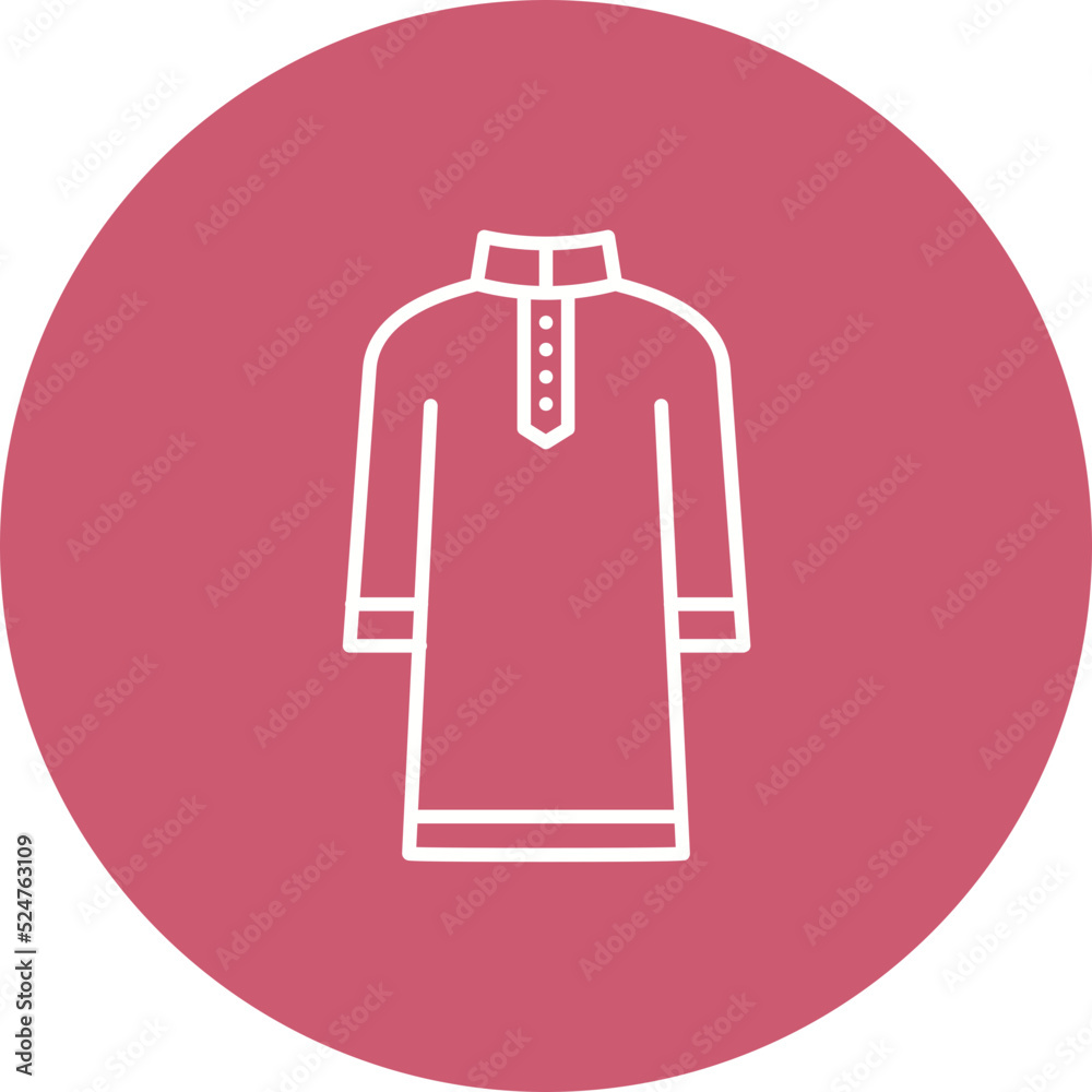 Kurta Multicolor Circle Line Inverted Icon Kurta Multicolor Circle Line Inverted Icon