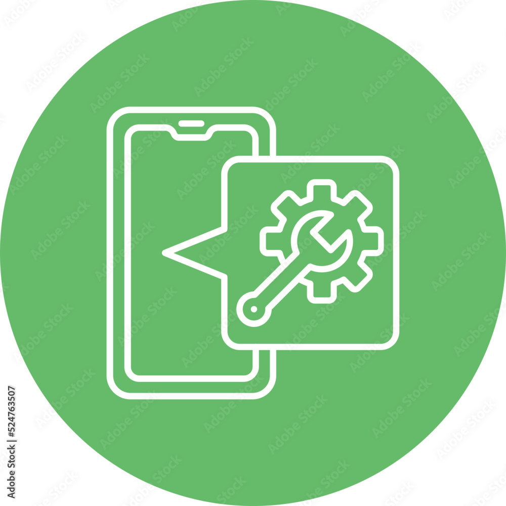 Configuration Multicolor Circle Line Inverted Icon Configuration Multicolor Circle Line Inverted Icon