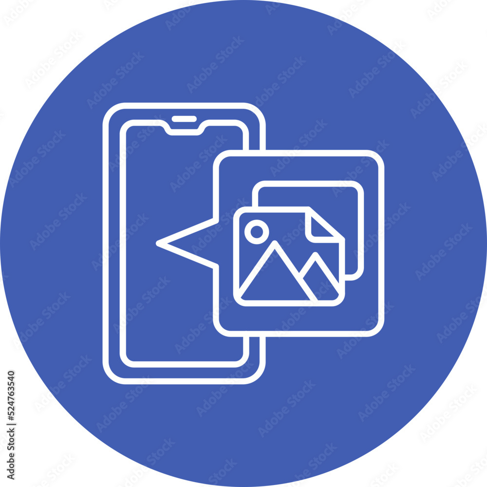 Gallery Multicolor Circle Line Inverted Icon Gallery Multicolor Circle Line Inverted Icon