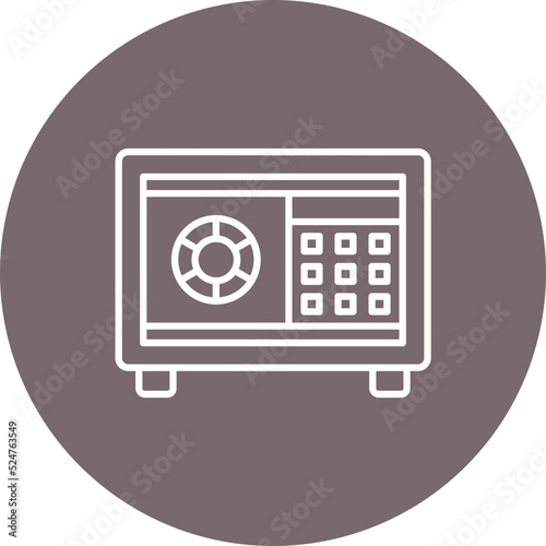 Safebox Multicolor Circle Line Inverted Icon