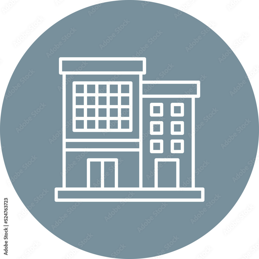Office Multicolor Circle Line Inverted Icon Office Multicolor Circle Line Inverted Icon