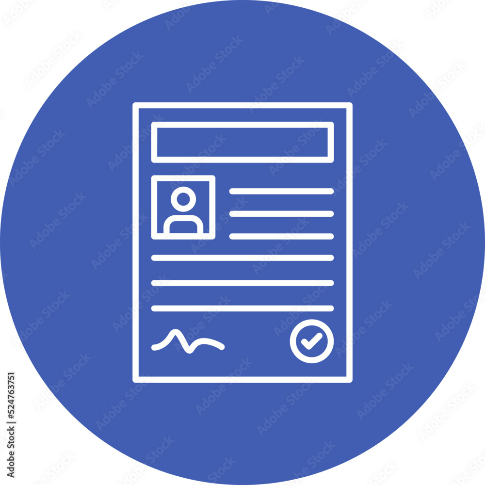 Contract Multicolor Circle Line Inverted Icon Contract Multicolor Circle Line Inverted Icon