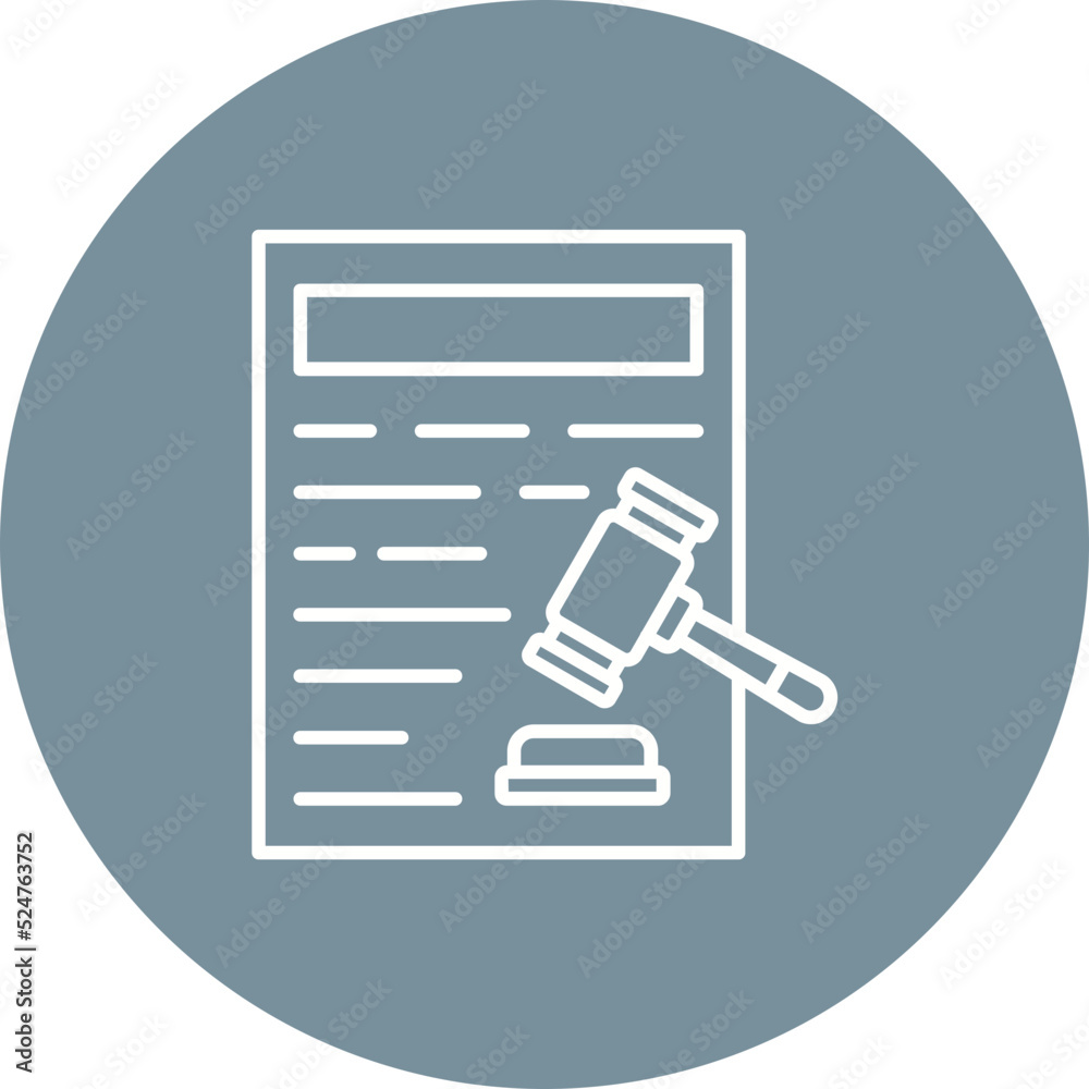 Legal Document Multicolor Circle Line Inverted Icon Legal Document Multicolor Circle Line Inverted Icon