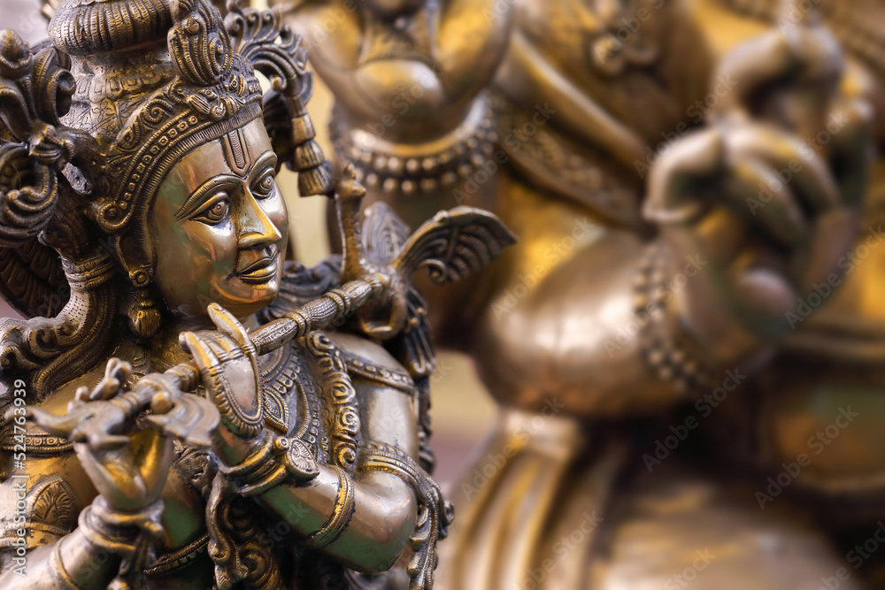 Statue of Hindu god krishna	
