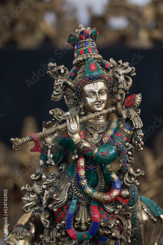Photos Statue of Hindu god krishna